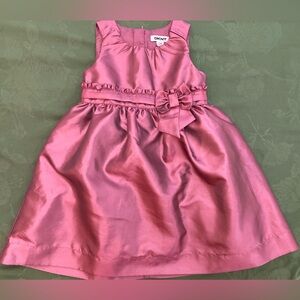 DKNY Satin Toddler Bow Dress 24 months